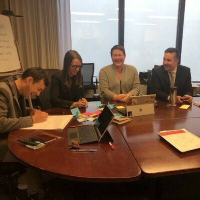 Learning from Transport Canada Directors at our panel meeting: Graham, Jen, Danielle & Nic (left)