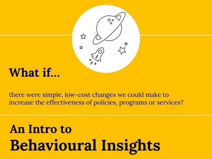 An intro to behavioural insights