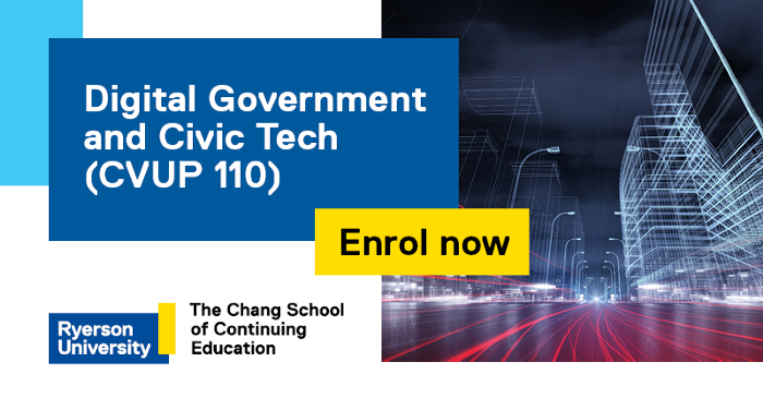 The following post is a reflection on the course by Ricki-Lee Bloom, a member of the Government of Canada’s Policy Community Partnership Office. Ricki was a student in Digital Government and Civic Tech in 2018.